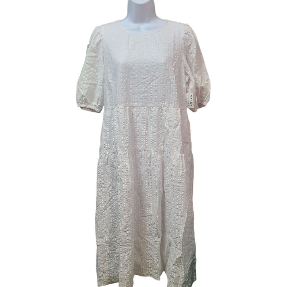 OLD NAVY new nap-dress short puff sleeves L